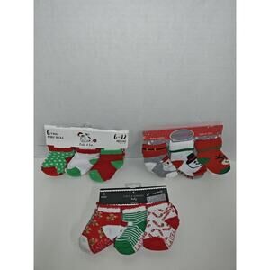 Laura Ashley & Pickle & Dot Baby Socks Christmas Holiday Theme 0-12 Months New